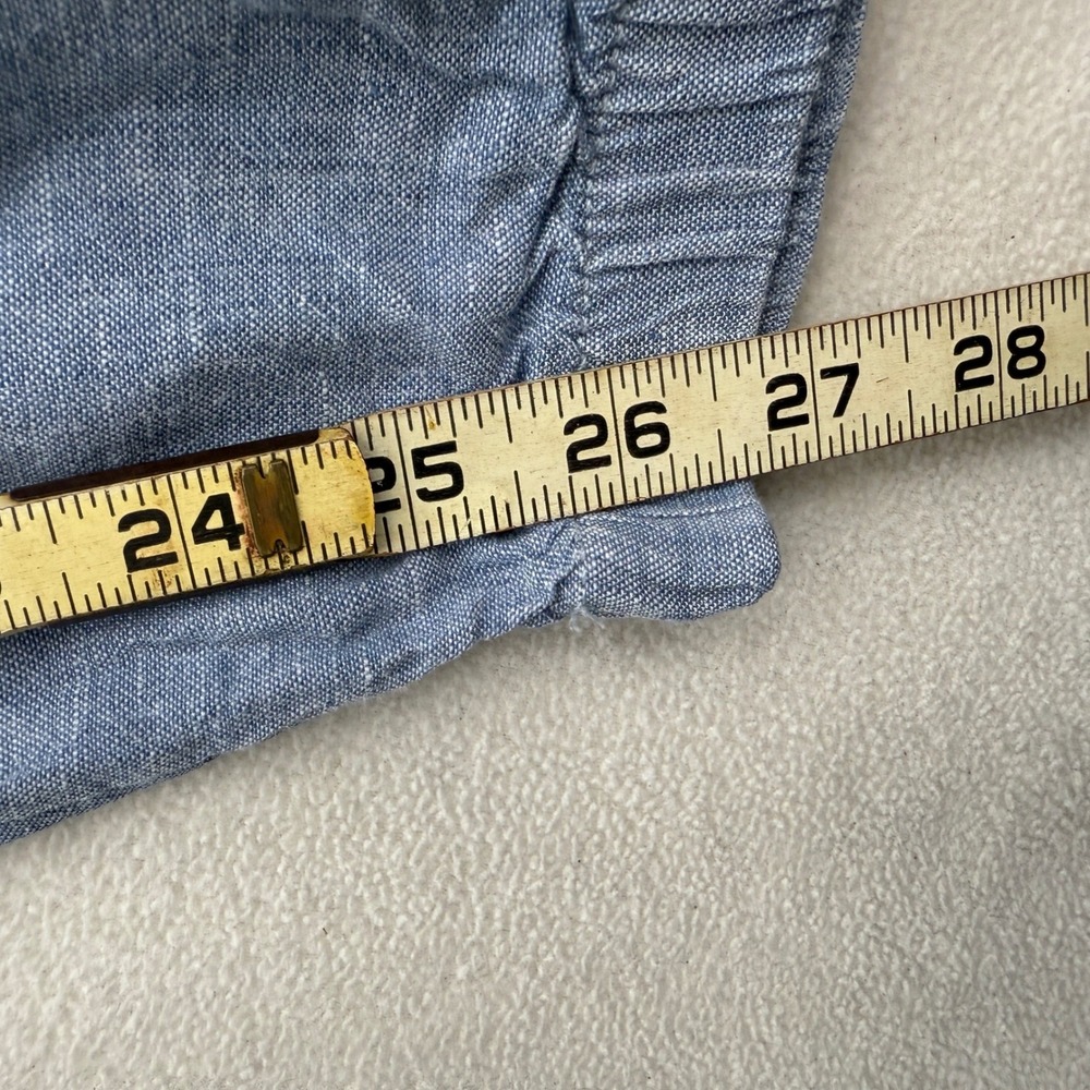 Athleta‎ Cabo 100% Linen Jogger Pants Women Size 2 Blue Drawstring Zip Pockets - Picture 7 of 8